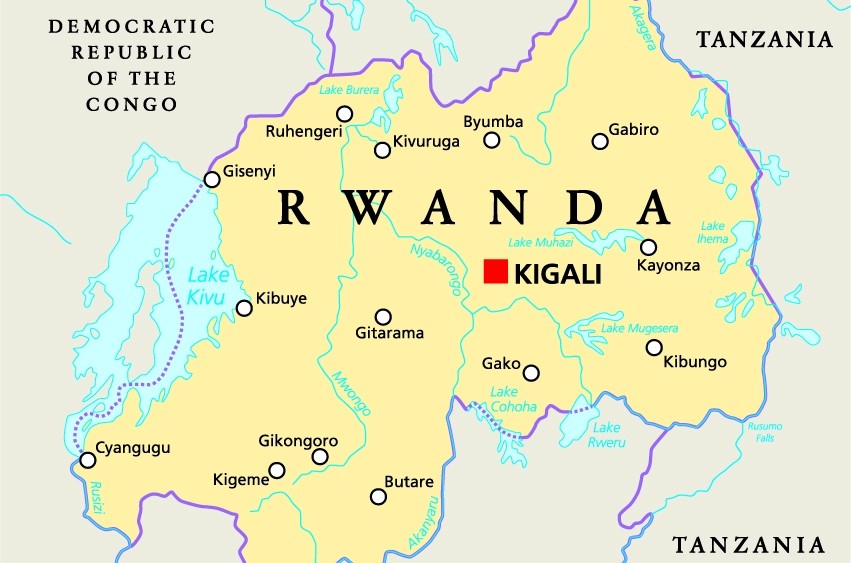 Rwanda map